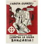 Propaganda Poster Bank Greed Neo Nazi CEDADE Spain