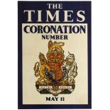 Advertising Poster The Times Coronation Number