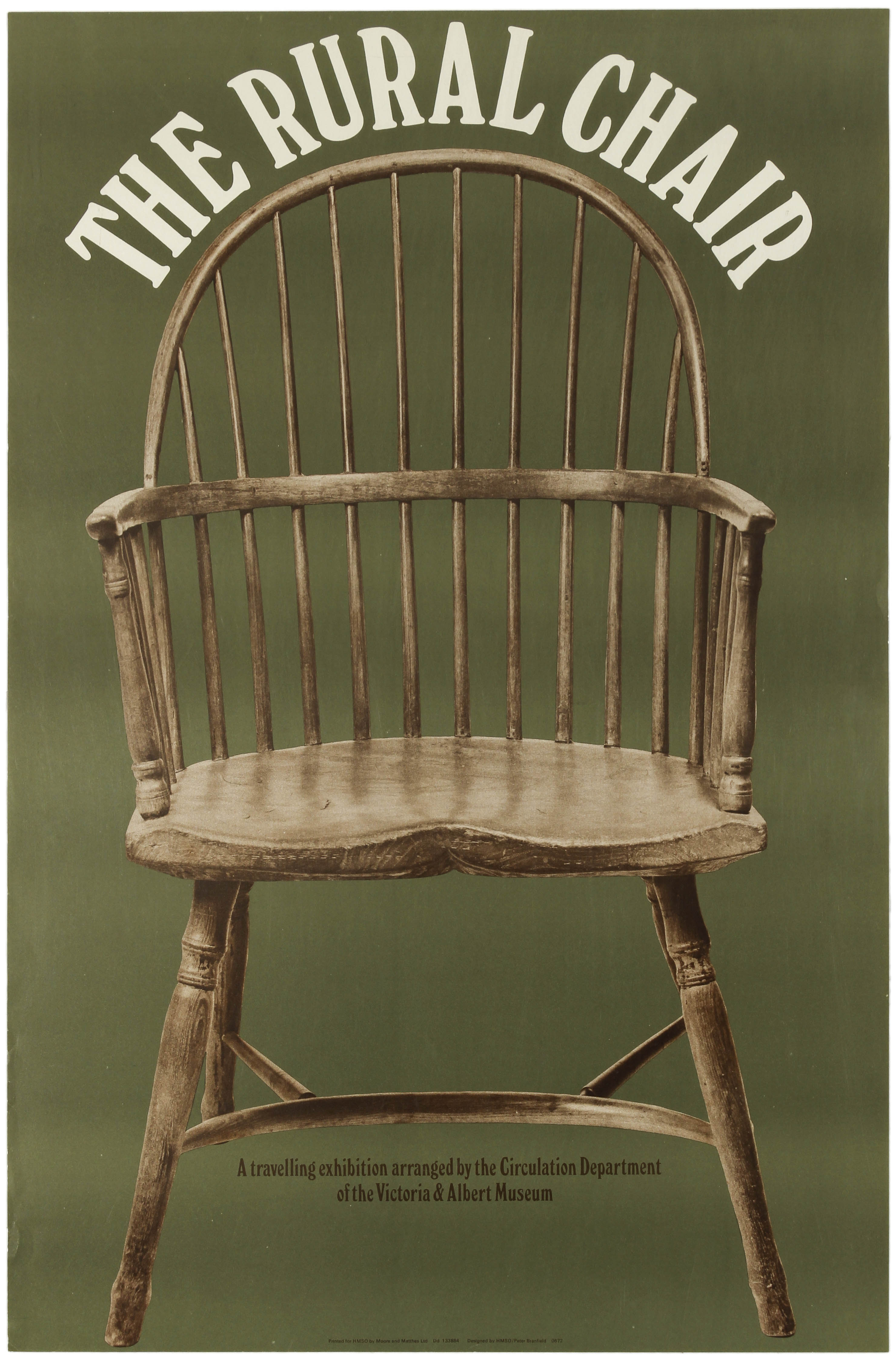 Advertising Poster Rural Chairs Exhibition London Victoria Albert Museum