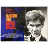 Movie Poster Patriot Games Harrison Ford UK Quad