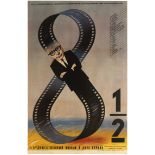 Movie Poster Fellini 8 1/2 Eight And A Half