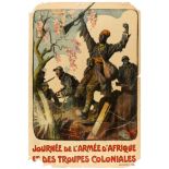 War Poster African Army Colonial Troops Day France Africa Indochina