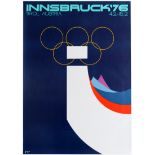 Sport Poster Innsbruck Tirol Austria Skiing Winter Olympics