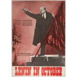 Movie Poster Lenin in October USSR Sovexportfilm