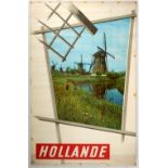 Travel Poster Holland Windmill