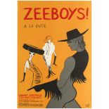 Advertising Poster Zeeboys Male Striptease Show Cabaret France