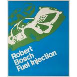 Advertising Poster Robert Bosch Fuel Injection Car Racing