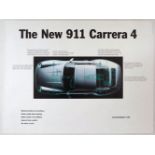 Advertising Poster New 911 Carrera 4 Porsche Germany