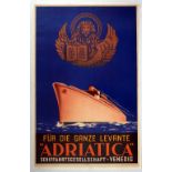Travel Poster For the Whole Levante Adriatica Art Deco
