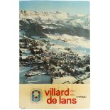 Sport Poster Villard de Lans Winter Olympics Grenoble France 1968