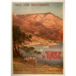 Travel Poster La Turbie PLM Railway Bourgeois