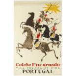 Travel Poster Colete Encarnado Red Vests Portugal Oskar Xira