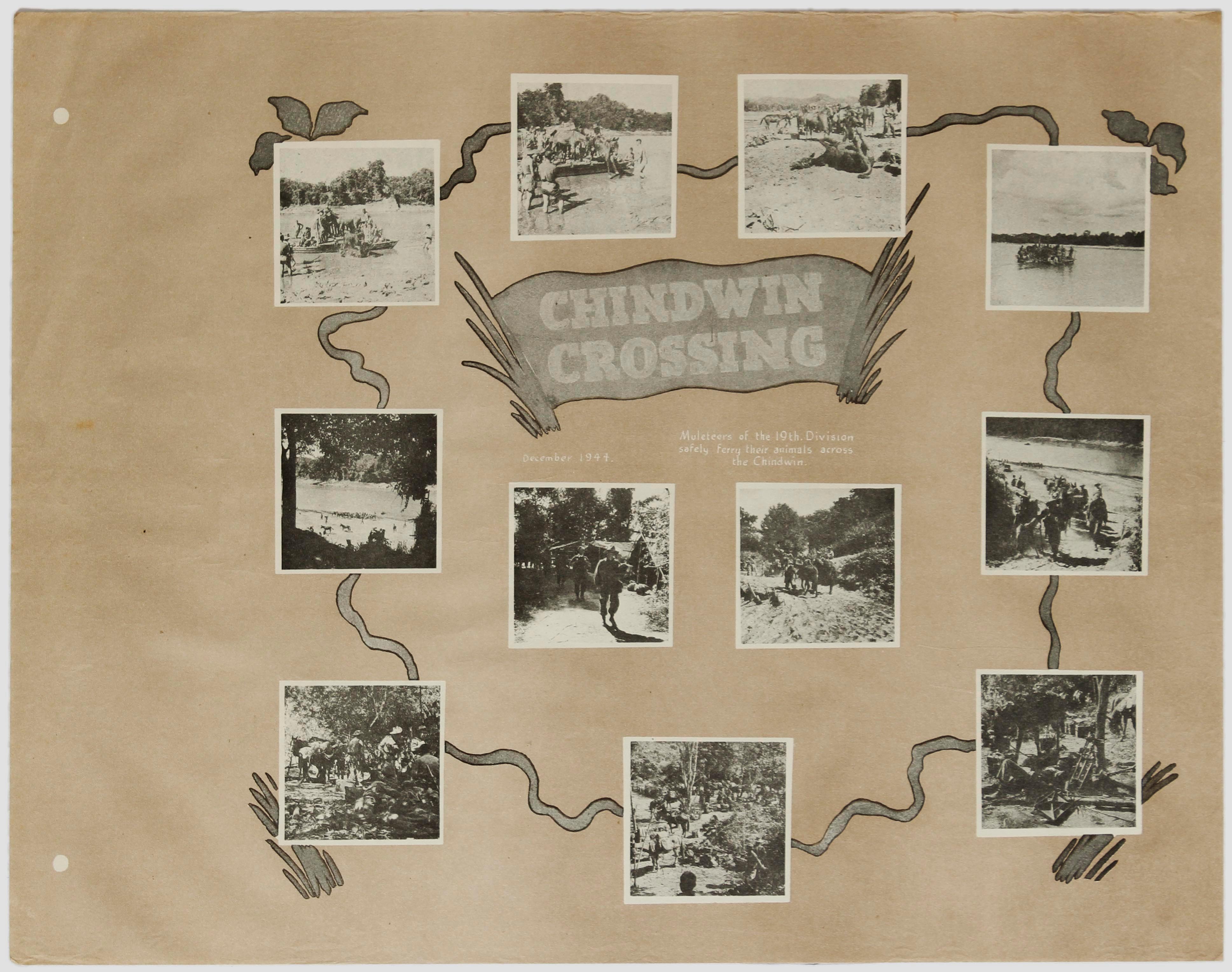 War Poster Chindwin Crossing Burma Campaign WWII