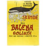 Advertising Poster Skimoe Goliath Whale Exhibition