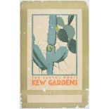 London Underground Poster Cactus House Kew Gardens Frank Newbould