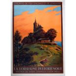 Travel Poster Alsace Lorraine Railways Picturesque France