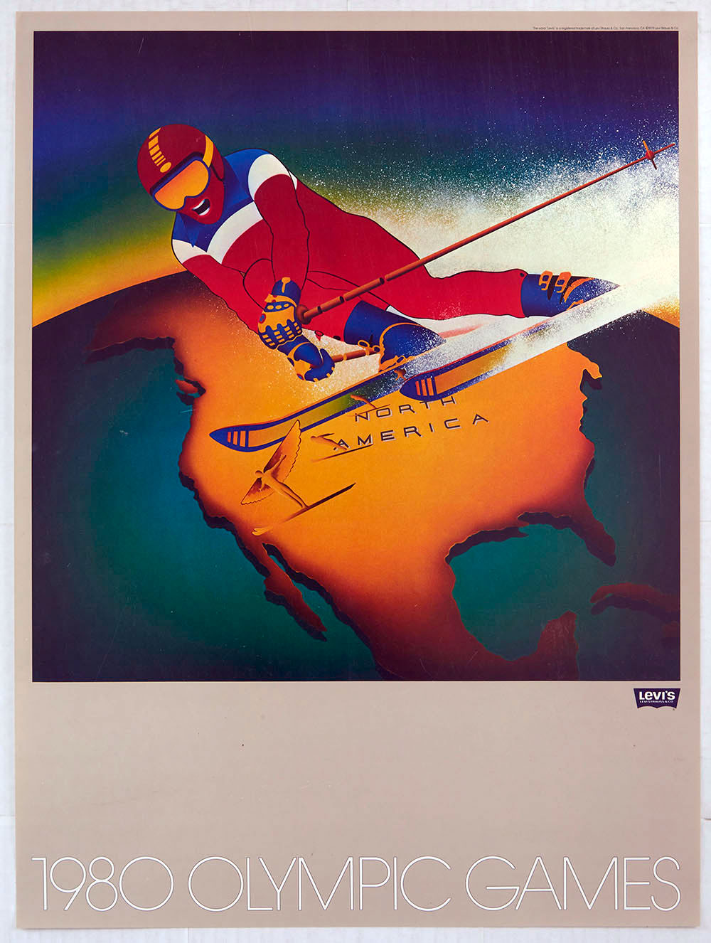 Sport Poster Levi's Moscow 1980 Olympics North America Ski