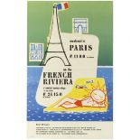 Travel Poster Weekend in Paris French Riviera Abel