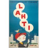 Travel Poster Contemporary Finland Lahti