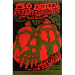 Rock Concert Poster Bill Graham Fillmore Bo Diddley Big Joe Williams