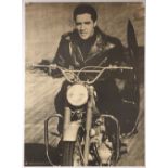 Movie Poster Elvis Presley Roustabout Motorcycle Guitar