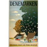 Travel Poster Denmark Nice Trip Fine Meal