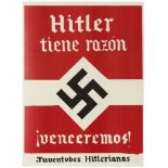 Propaganda Poster Hitler Was Right Spain Neo Nazi Youth