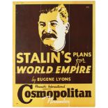 Advertising Poster Stalin World Empire Eugene Lyons Cosmopolitan