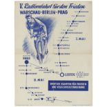 Sport Poster Peace Cycling Race Warsaw Berlin Prague