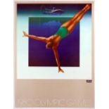 Sport Poster Levi's Moscow 1980 Olympics Australia Swimmer