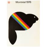 Sport Poster Montreal Summer Olympics Amik Beaver 1976