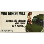 Original Advertising Poster Mini Minor MK3 Innocenti
