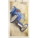 Original Advertising Poster Thorntons Chocolate Race Car
