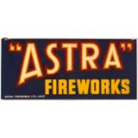 Original Advertising Poster Astra Fireworks Kent