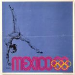 Original Sport Poster Mexico 1968 Olympics Gymnastics Lance Wyman