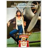 Original Advertising Poster Smirnoff Vodka Spread Wings Plane