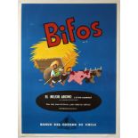 Original Advertising Poster Bifos Fertiliser Chile