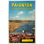 Original Travel Poster Paignton Devon British Railways