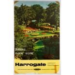 Original Travel Poster Harrogate Floral Resort British Railways