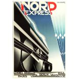 Original Travel Poster Nord Express Cassandre Art Deco Railway
