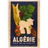 Original Travel Poster Algeria Algerie Lamb