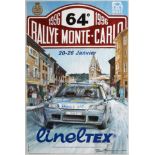 Original Sport Poster Rallye Monte Carlo 1996