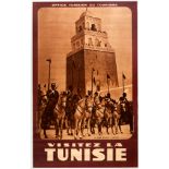 Original Travel Poster Visit Tunisia