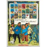 Original Advertising Poster The Adventures of Tintin and Milo Album