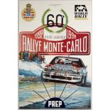 Original Sport Poster Rallye Monte Carlo 1992