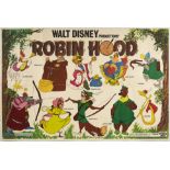 Original Movie Poster Robin Hood Walt Disney Animation