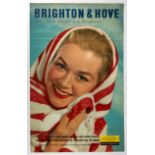 Original Travel Poster Brighton and Hove Southern British Railways