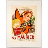 Original Advertising Poster Du Maurier Cigarettes