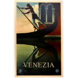 Original Travel Poster Venice Venezia Italy ENIT Cassandre