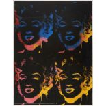 Original Advertising Poster Andy Warhol Four Marilyns Marilyn Monroe